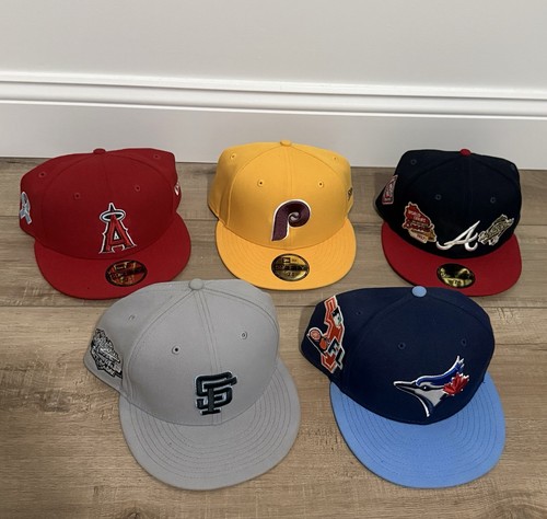 Lotto cappelli piatti - lotto, 3/4